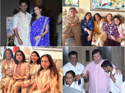 Kareena, Neetu, Tina at Anissa's baby shower