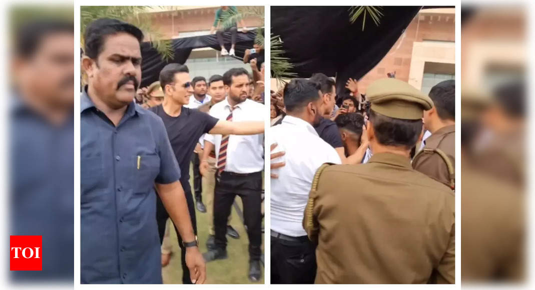 Security tackles a fan who jumped barricades to meet Akshay Kumar; here’s how the actor REACTED! – Times of India ►