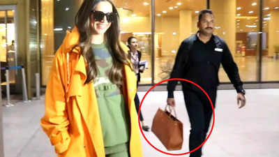 Deepika Padukone makes a style statement at the airport in an