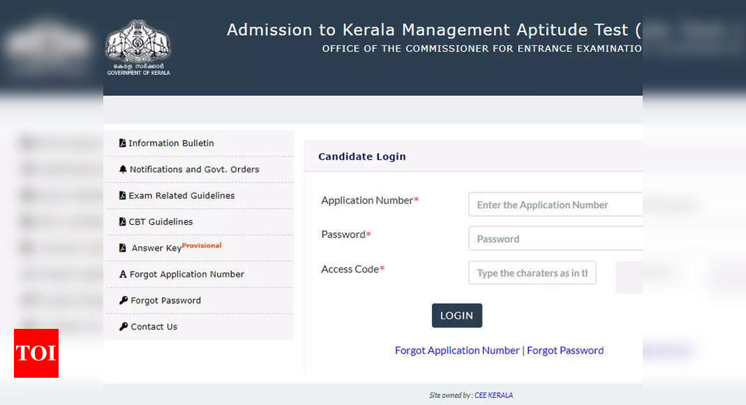 Kerala K-MAT Answer Key 2023 released at cee.kerala.gov.in, download here – Times of India