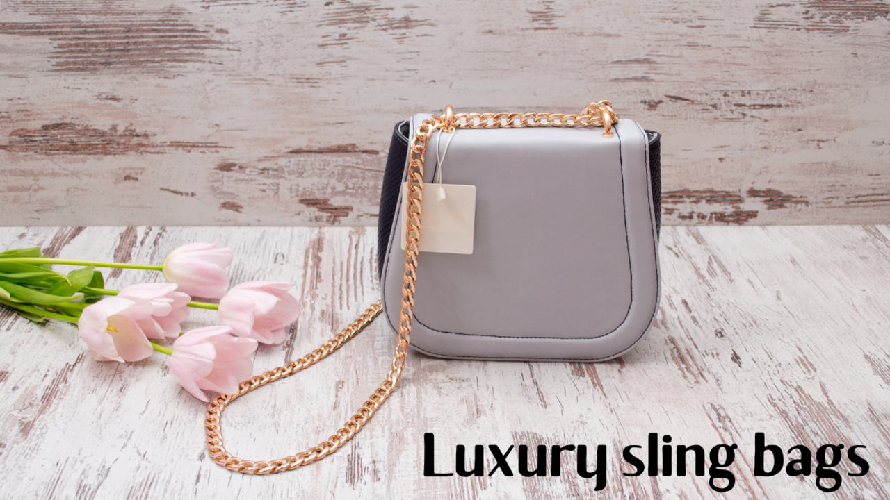 stylish Fancy Chain Strap Crossbody Sling Bag /Travel Ladies Purse/Casual  Sling Bag For Women & Girls Color Black
