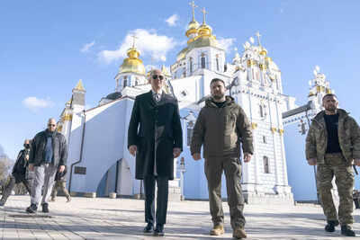 Darkened plane, silent overnight train: How Joe Biden's surprise trip to Kyiv was kept secret