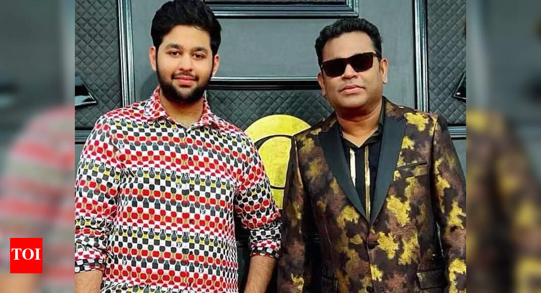 AR Rahman and his son AR Ameen shoot for 'Pathu Thala' promo song ...