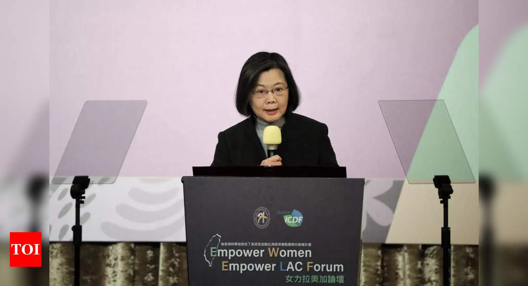 Taiwan: Taiwan to bolster military ties with United States: President Tsai – Times of India