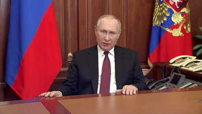Vladimir Putin accuses West of threatening Russia's very existence with Ukraine war