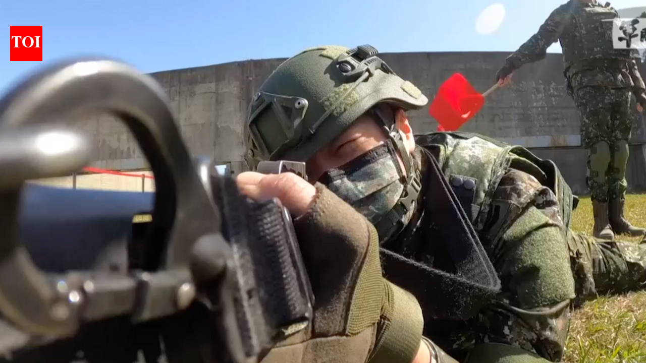 Amid rising tensions with China, Taiwan army demonstrates new rifle ...