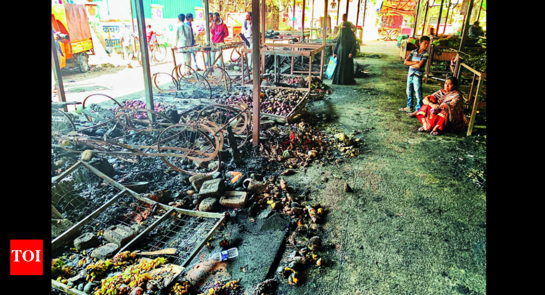 Hadapsar 90 vegetable & fruit stalls gutted as blaze sweeps Hadapsar