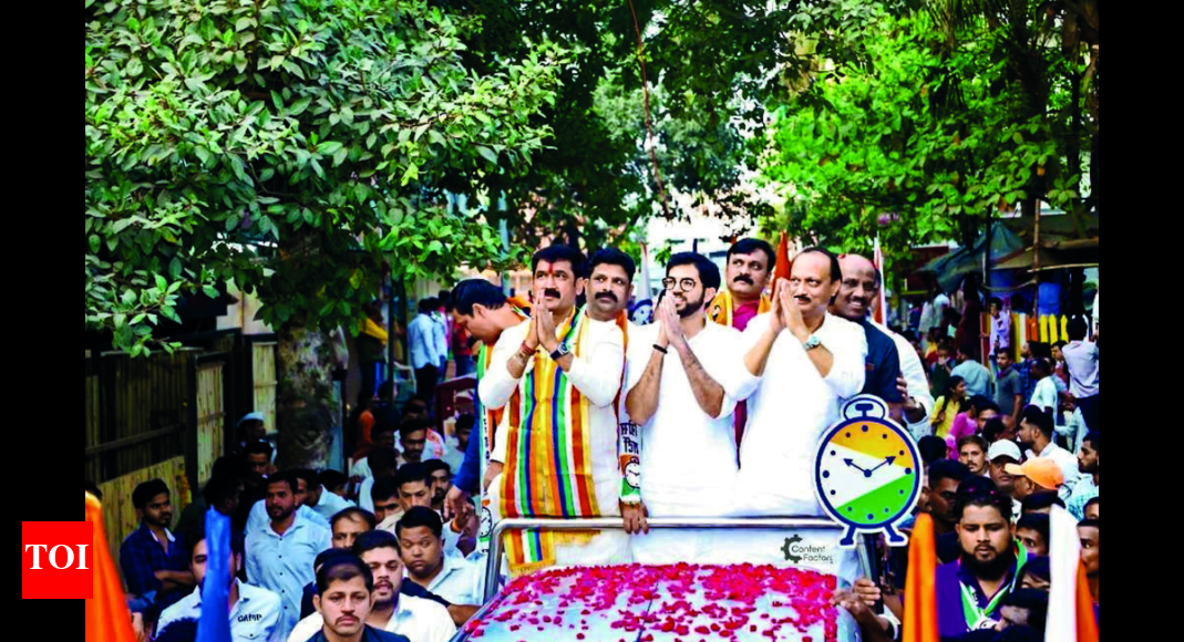 Chinchwad Pimpri Chinchwad comes alive with Devendra Fadnavis, Ajit