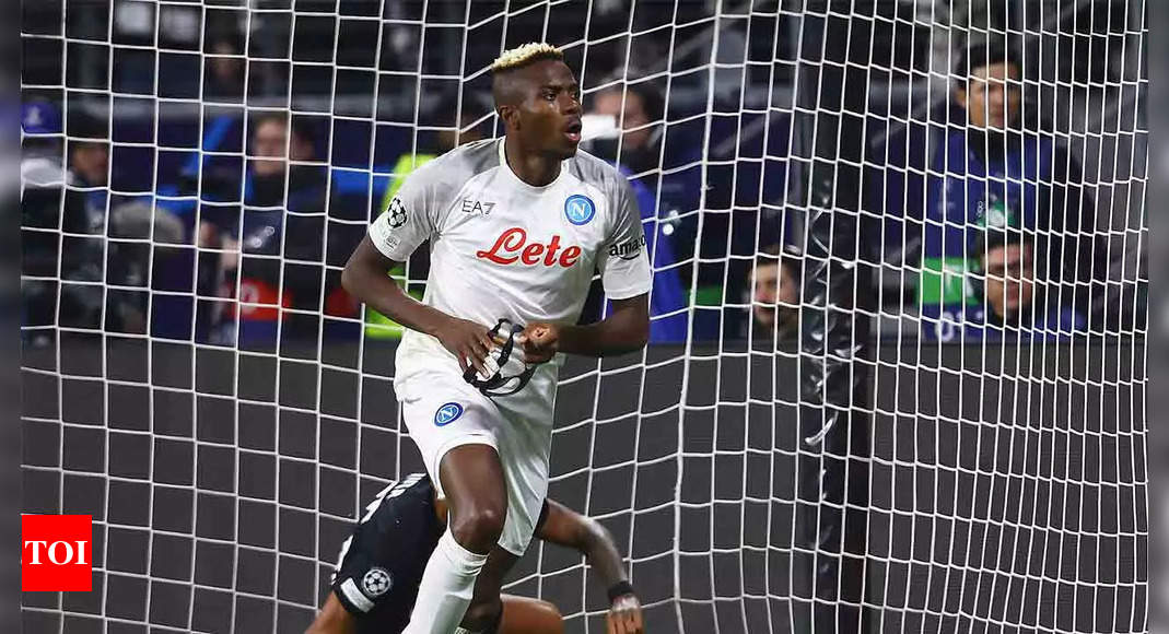 Osimhen sends Napoli to victory in Champions League last 16 | Football News – Times of India