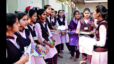 Students frisked for chits before entering exam centres in Kolhapur