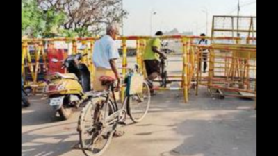 Cauvery bridge yet to reopen, but bike riders sneak through