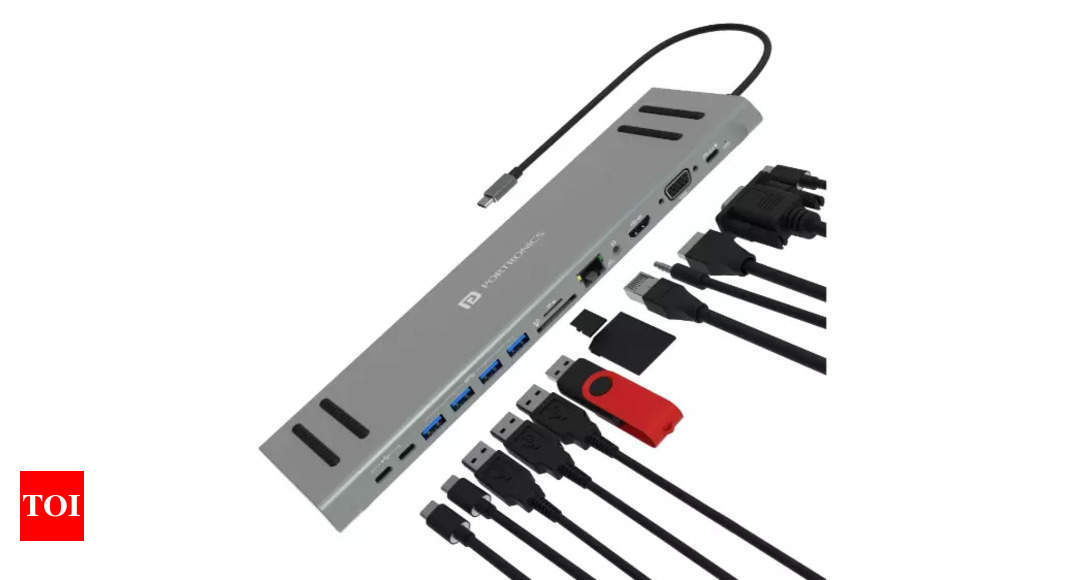 Portronics launches 13-In-1 USB-C laptop docking station Mport 13C – Times of India