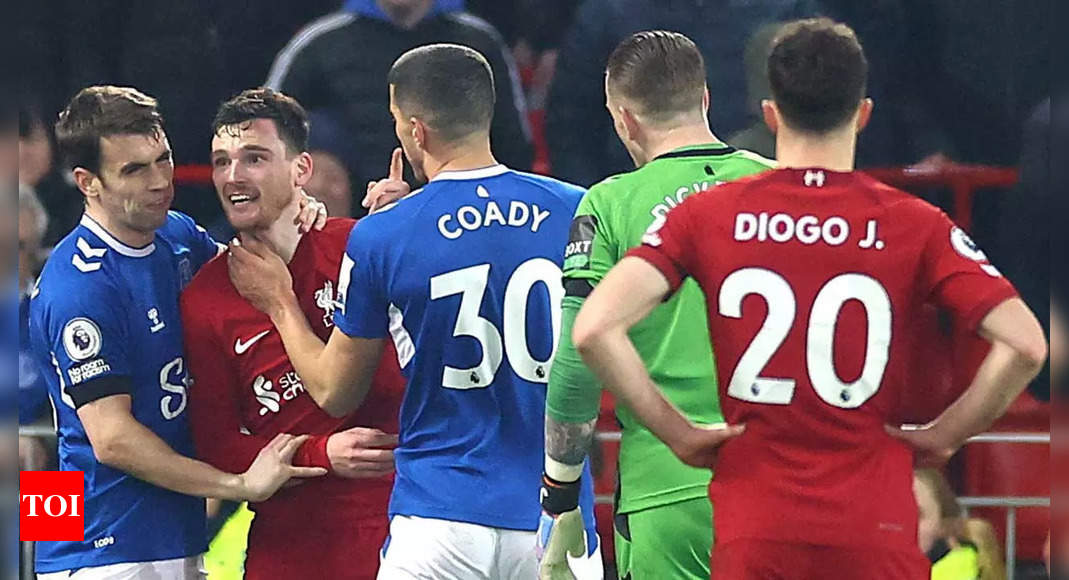 Everton and Liverpool fined for ‘mass confrontation’ during derby | Football News – Times of India