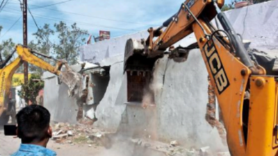 75 Illegal Structures On Govt Land Removed | Indore News - Times Of India