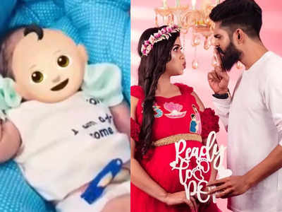 TV couple Anu Sulash and Sampath Vignesh blessed with a baby boy