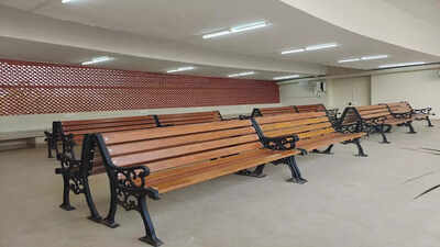 Restroom for cab drivers at Mangaluru International Airport