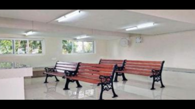 Restroom for cab drivers at Mangaluru International Airport