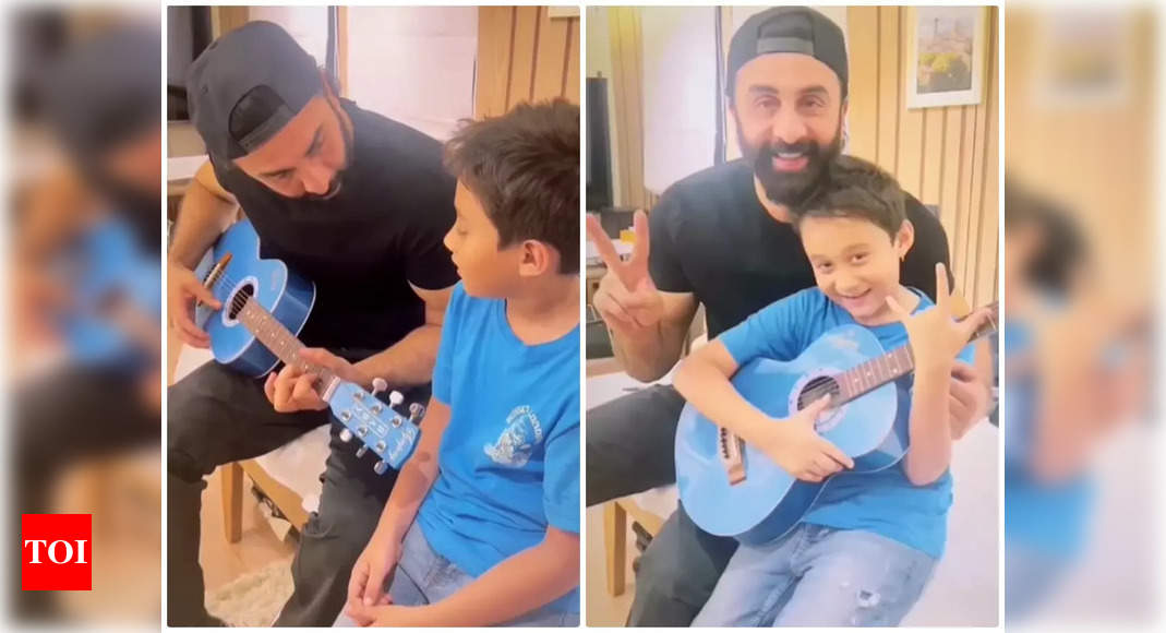 Ranbir Kapoor remembers his ‘Rockstar’ days as he signs fan’s guitar; tells boy, ‘I used to play a little, but I’ve forgotten now’ – Times of India