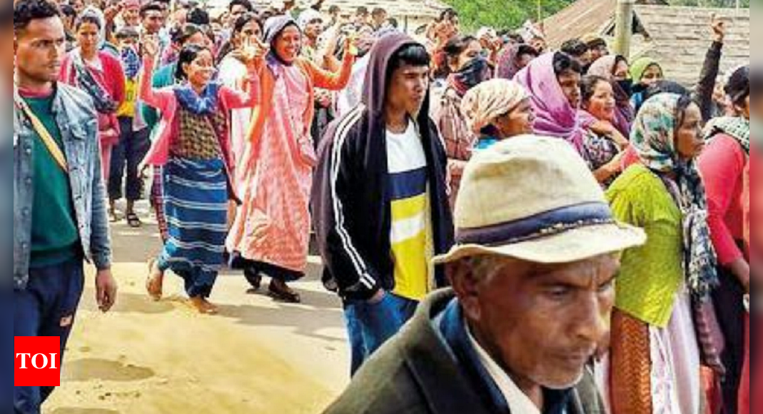 मुकरो के निवासी असम-मेघालय सीमा विवाद के शांतिपूर्ण समाधान की मांग करते हैं |  गुवाहाटी समाचार – टाइम्स ऑफ इंडिया