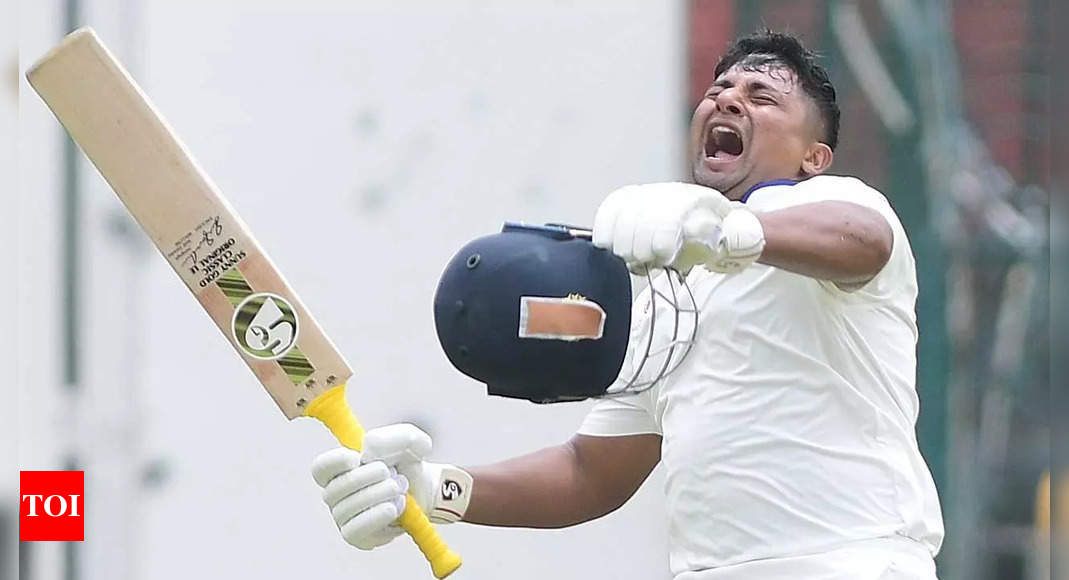 Sarfaraz Khan to miss out on Irani Cup due to finger injury | Cricket News – Times of India