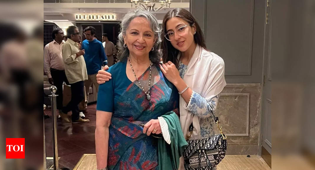 Sara Ali Khan shoots with her grandmother Sharmila Tagore, calls her ‘sapno ki rani’ – Pics inside – Times of India