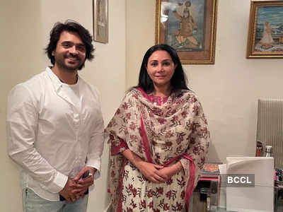 Aashiesh Sharrma meets erstwhile Jaipur royal Diya Kumari to discuss how Rajasthan could be explored further by the entertainment industry