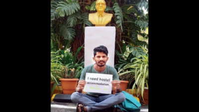 Hyderabad: Denied hostel room, Adivasi EFLU student protests