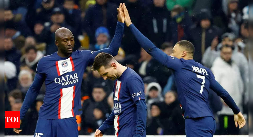 PSG romp to 3-0 win over Marseille thanks to Mbappe-Messi double act | Football News – Times of India