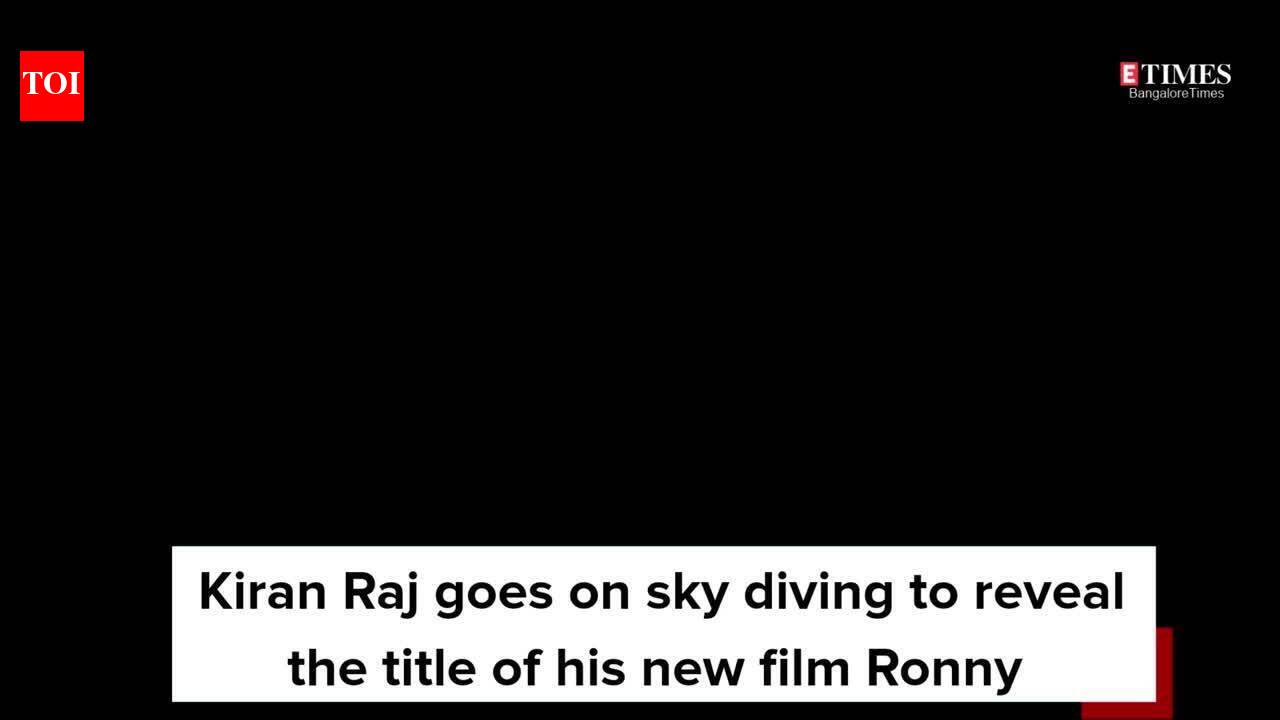 Kiran Raj goes on sky diving to reveal the title of his new film Ronny