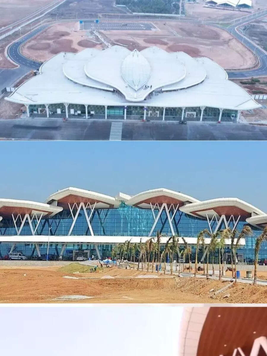 Shivamogga airport Lotusshaped airport in Karnataka Times of India