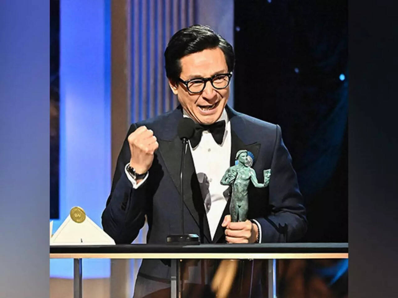 SAG Awards 2023: Ke Huy Quan makes history with his win for 'Everything Everywhere All At Once' | English Movie News - Times of India