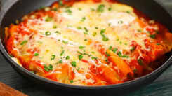Watch: How to make Spinach and Cheese Enchiladas with Red Sauce