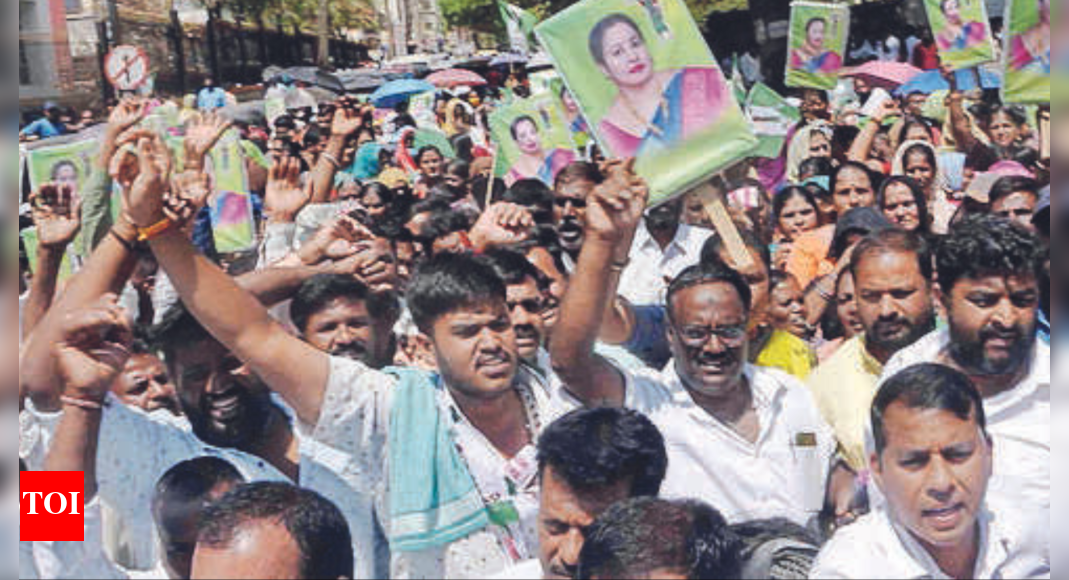 Karnataka Bhavani Revanna's supporters hit streets for ticket Mysuru