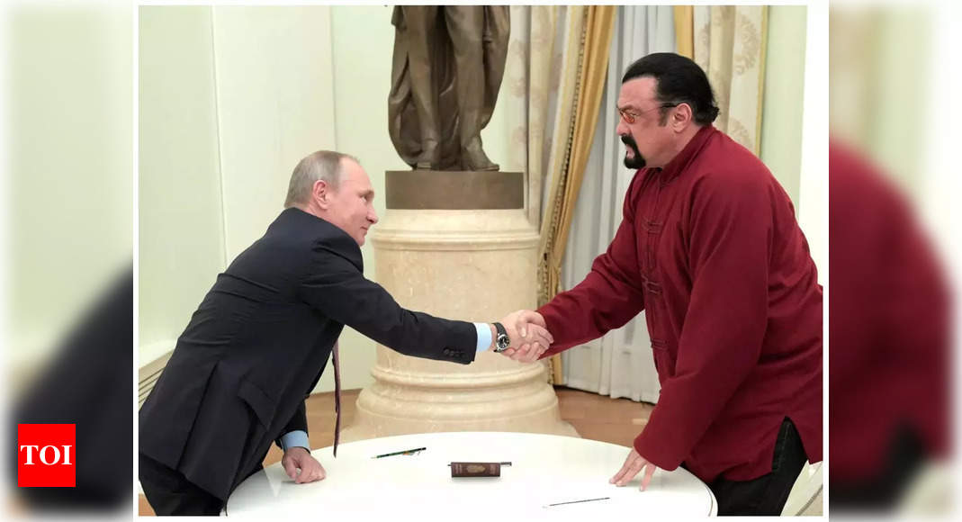 Vladimir Putin Bestows US Actor Steven Seagal Top State Award For ...