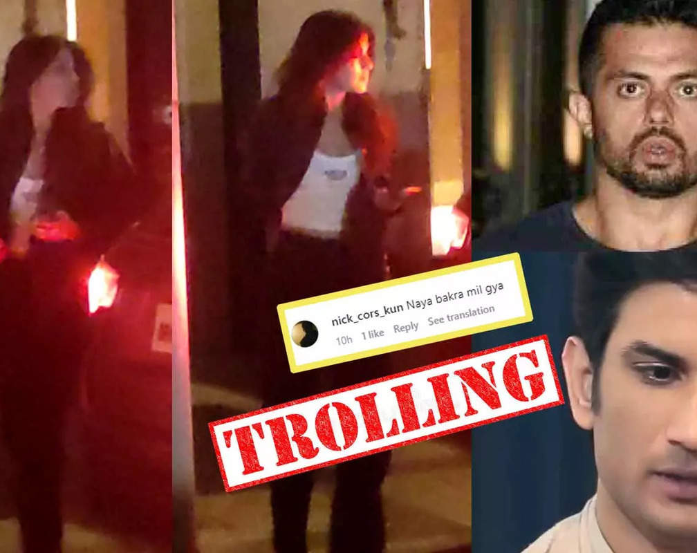 
Rhea Chakraborty gets clicked leaving rumoured boyfriend Bunty Sajdeh's house; netizen says 'Naya bakra mil gya'
