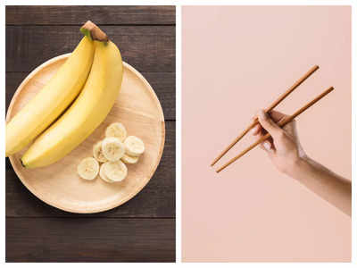 Airline serves banana with chopsticks to passenger in the name of vegan meal