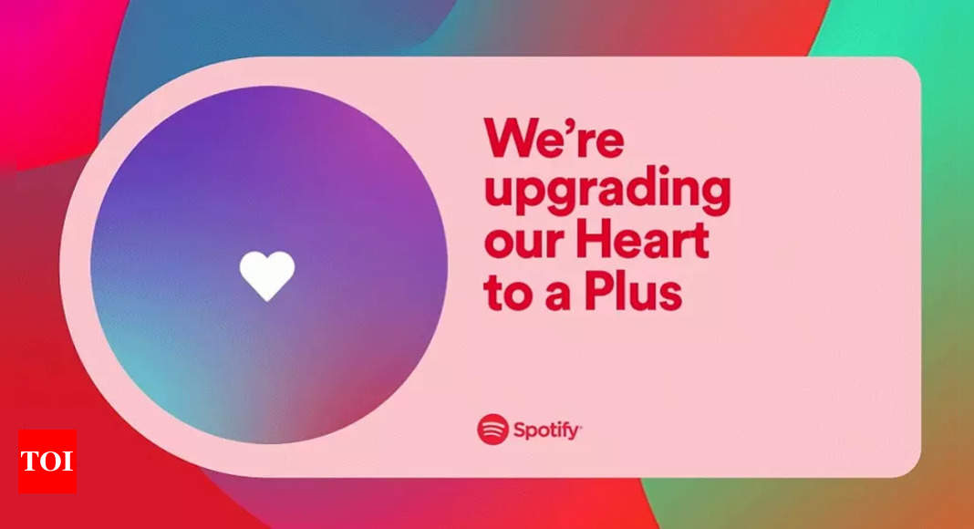 Spotify: Spotify replaces its Heart button with an ‘enhanced’ Plus button: Here’s what it does – Times of India