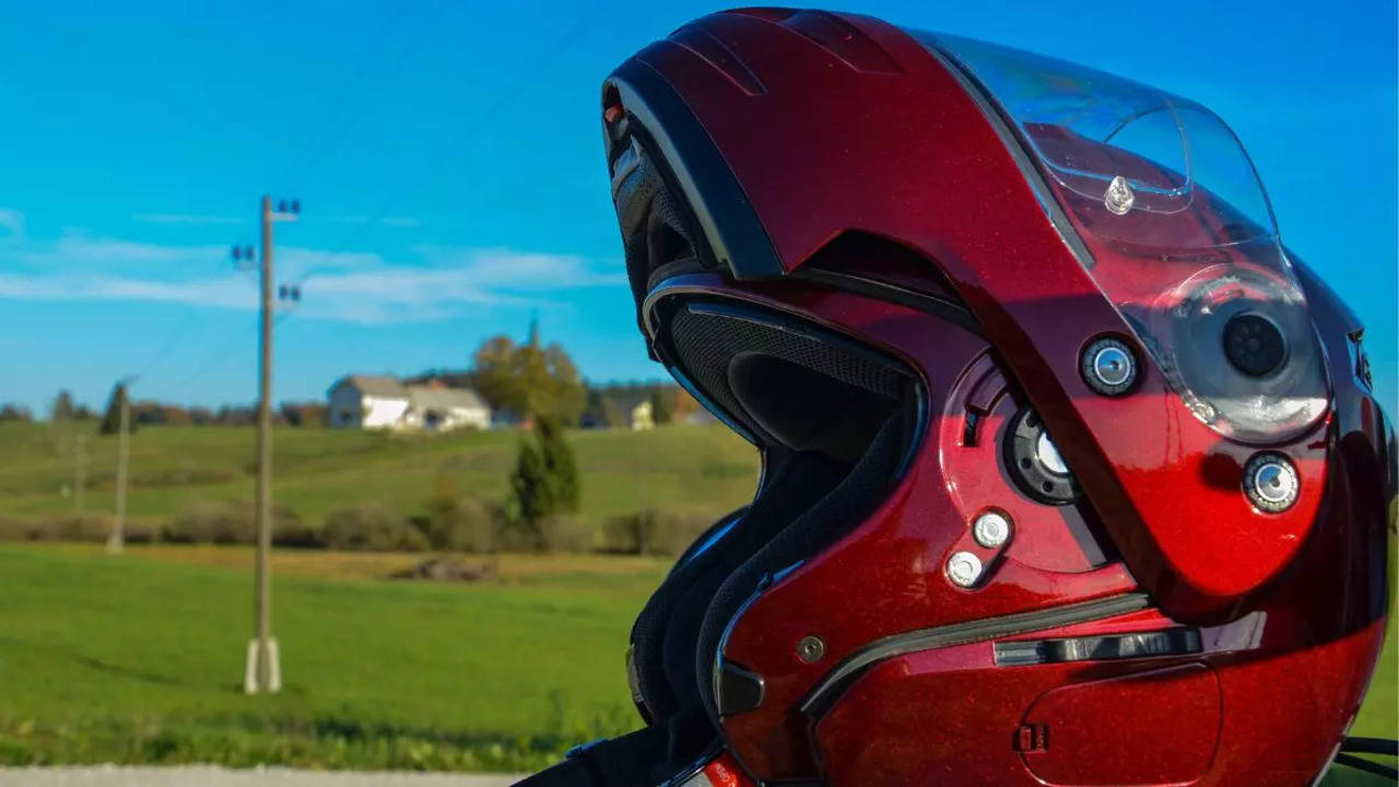 Motorcycle Helmet Built-in 4K Camera Bicycle Half Face Smart Helmets with  Visor