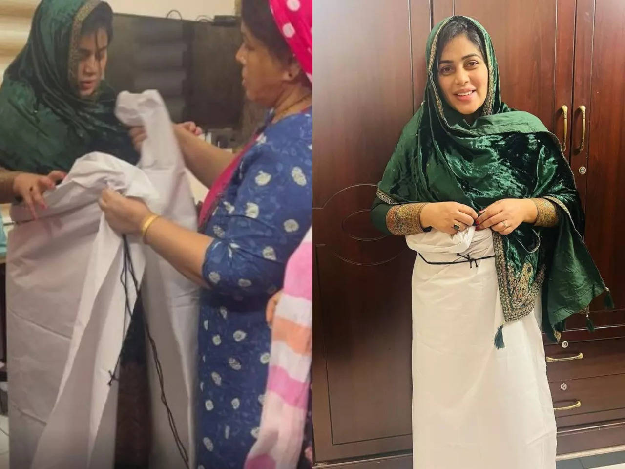 Mom-to-be Shamna Kasim aka Poorna shares a glimpse of her seventh month  ritual in hometown Kannur, watch - Times of India