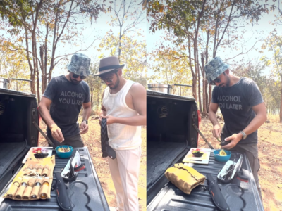 Abhinav Shukla and Arjun Bijlani enjoy outdoor camping; former makes his favourite avocado salsa