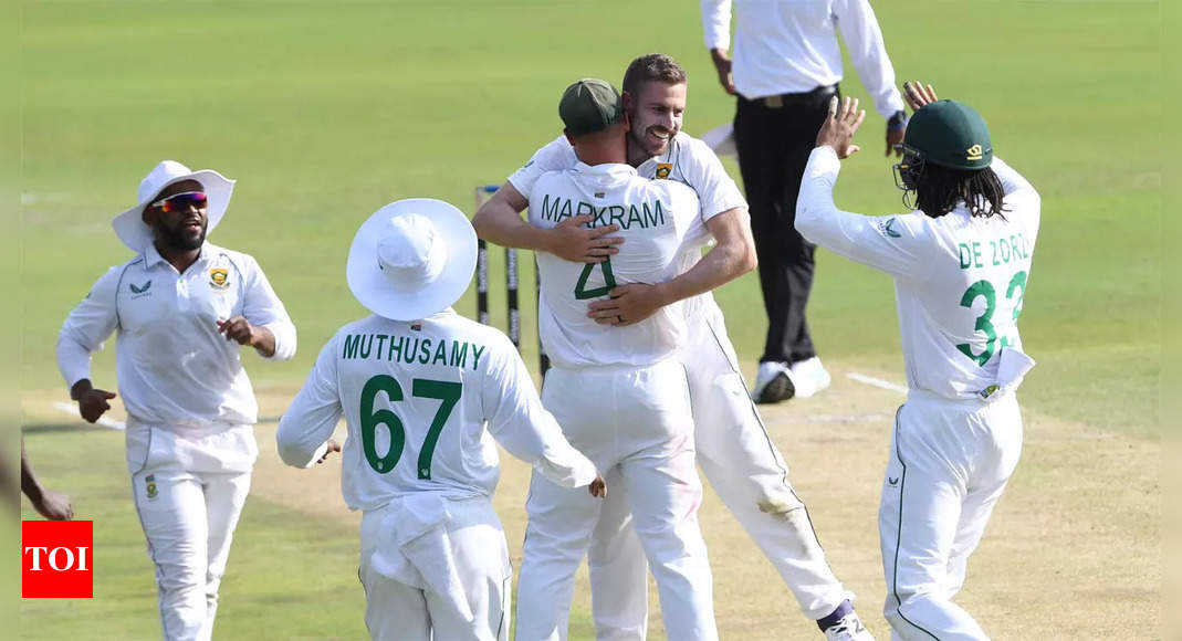 1st Test: Anrich Nortje bags fifer as South Africa take big lead against West Indies | Cricket News – Times of India