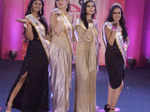 Second runner-up Madurima Mondal, Miss Deepti Debarati Pahari, first runner-up Devika Mahapatra and Mrs Deepti Kiran Shaw 