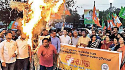 BJP, BJD indulge in blame-game over violence during protest in Odisha