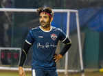 It's Bollywood stars versus Indian Navy team on the football ground