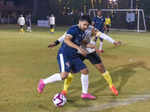 It's Bollywood stars versus Indian Navy team on the football ground