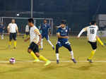 It's Bollywood stars versus Indian Navy team on the football ground