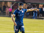 It's Bollywood stars versus Indian Navy team on the football ground