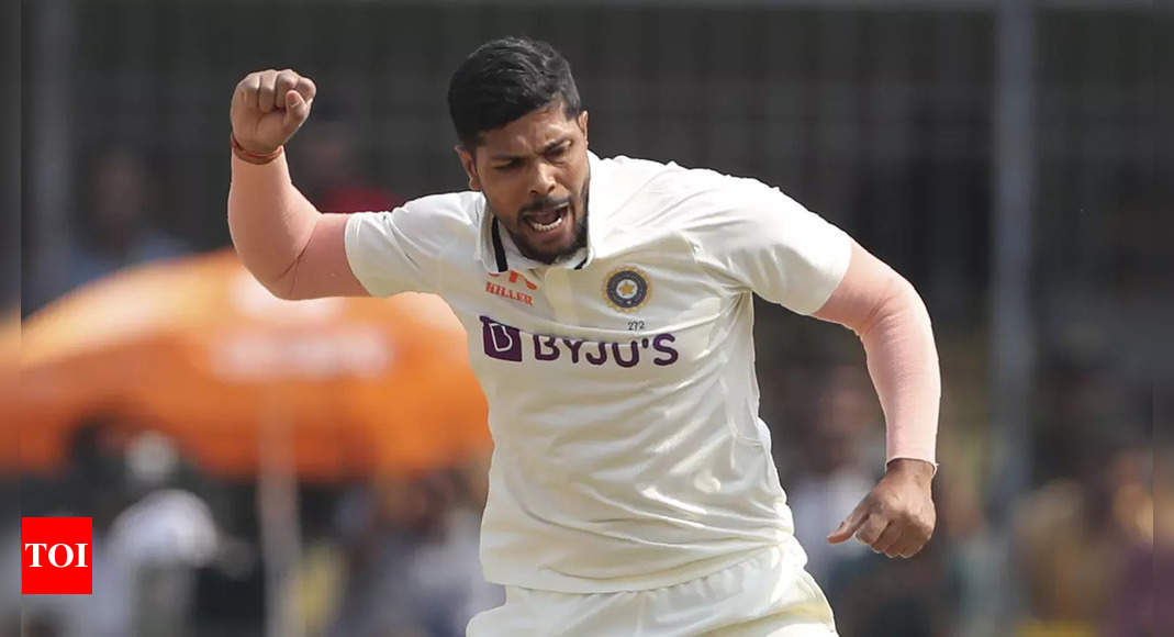 Umesh Yadav: 3rd Test, Day 2: Umesh Yadav completes 100 wickets at home to trigger Australia collapse | Cricket News – Times of India