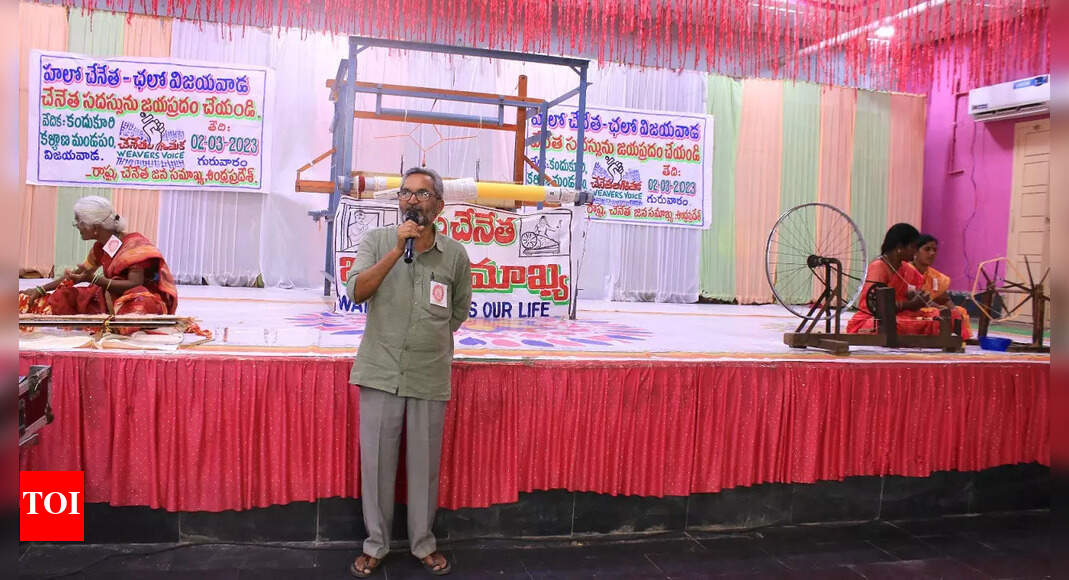 Andhra Pradesh weavers Demand removal of GST on handlooms Amaravati