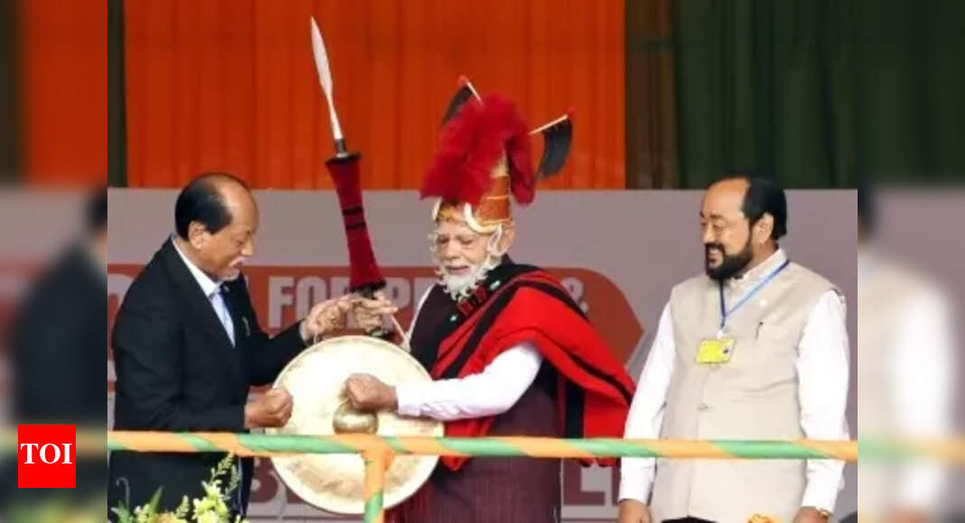 Bjp: BJP rides Rio speedwagon in Nagaland | Nagaland Election News